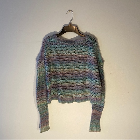 Urban Outfitters Ecote wool boxy stripe sweater - Picture 4 of 6